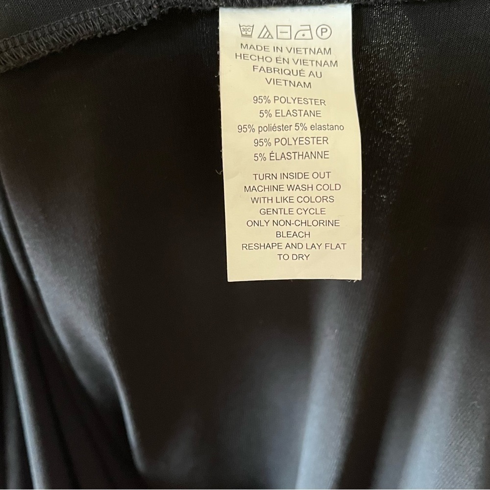 Michael Kors Little Black Dress Long Sleeve Cocktail V Neck Belted Classy Midi L - Picture 8 of 11